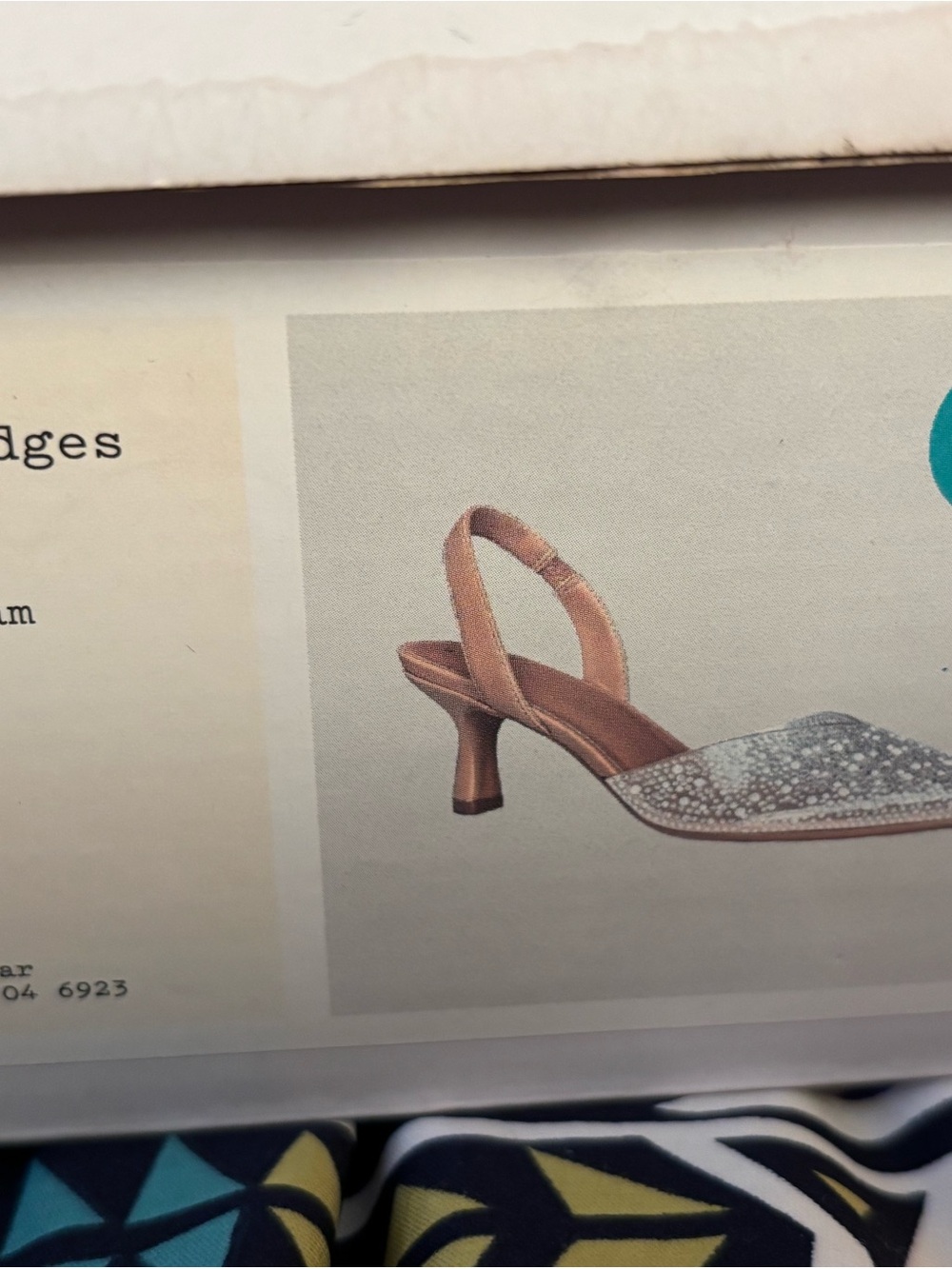 a new day Glittered Slingback Heels in Rose